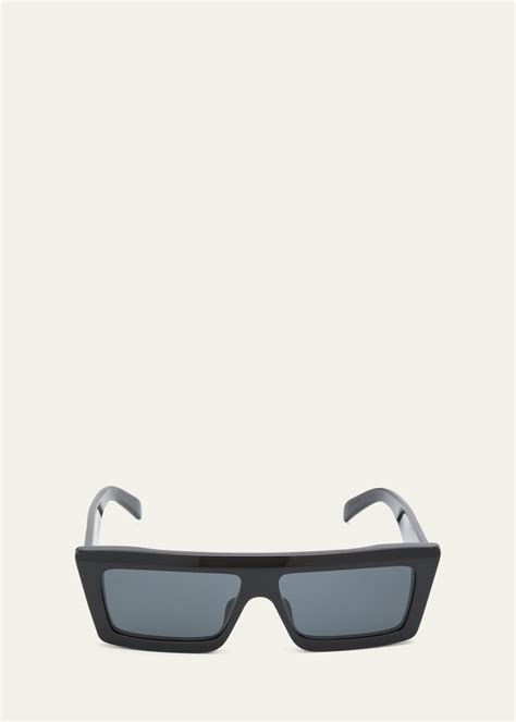 celine 57mm flat-top rectangular sunglasses|CELINE 57MM Flat.